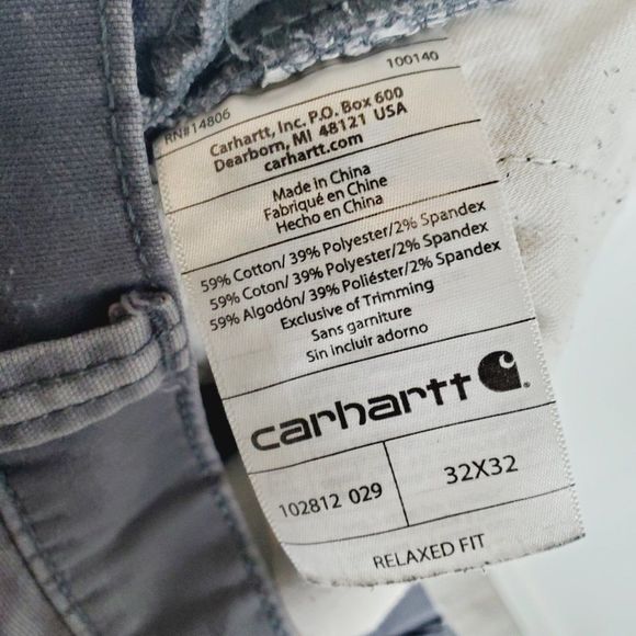 Carhartt Men's Full Swing Cryder Dungaree 2.0 Relaxed Fit Carpenter Jeans 32X32 - Picture 7 of 7